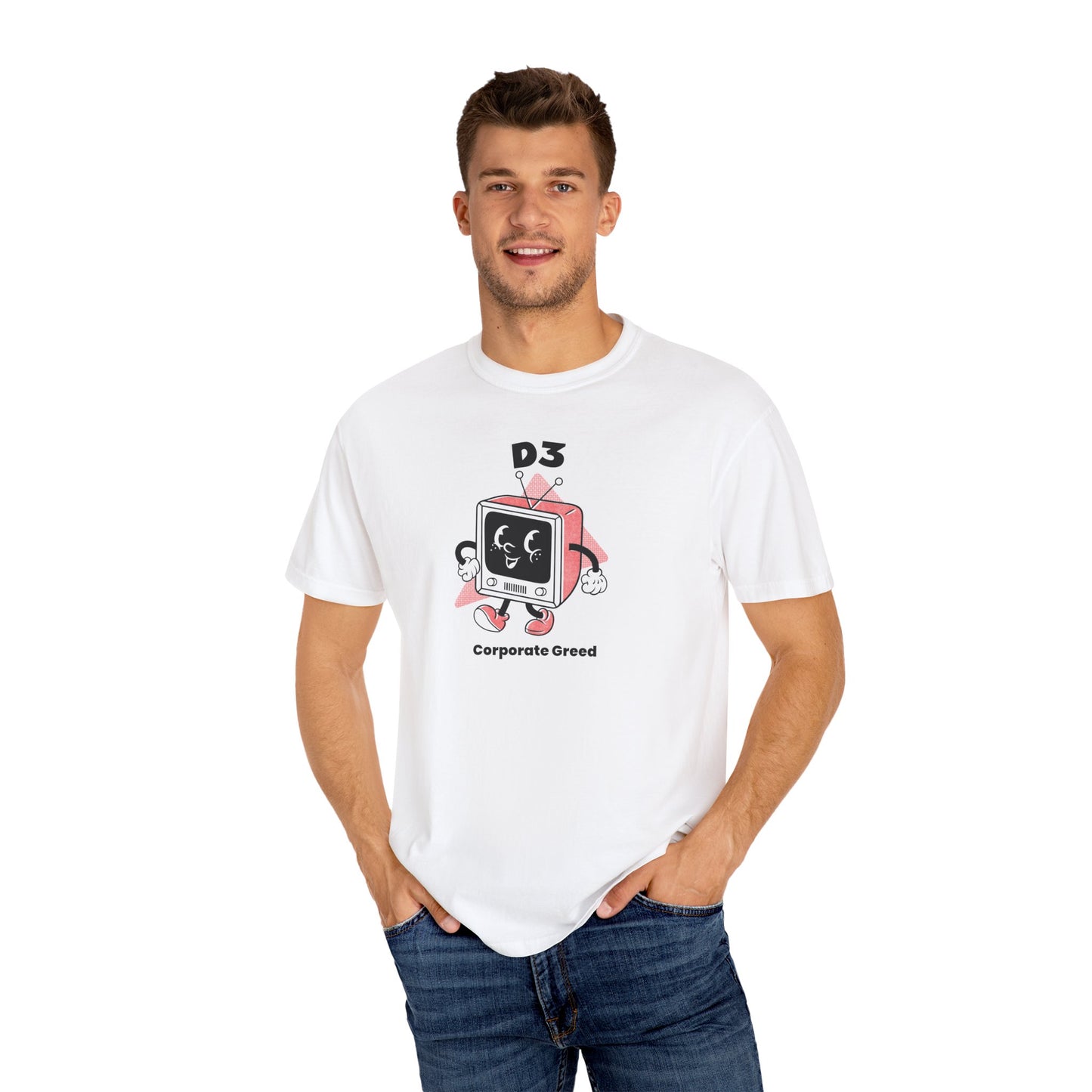 "D3 Corporate Greed" Unisex Graphic T-Shirt – Street Fight's Casual Statement Tee for Social Awareness