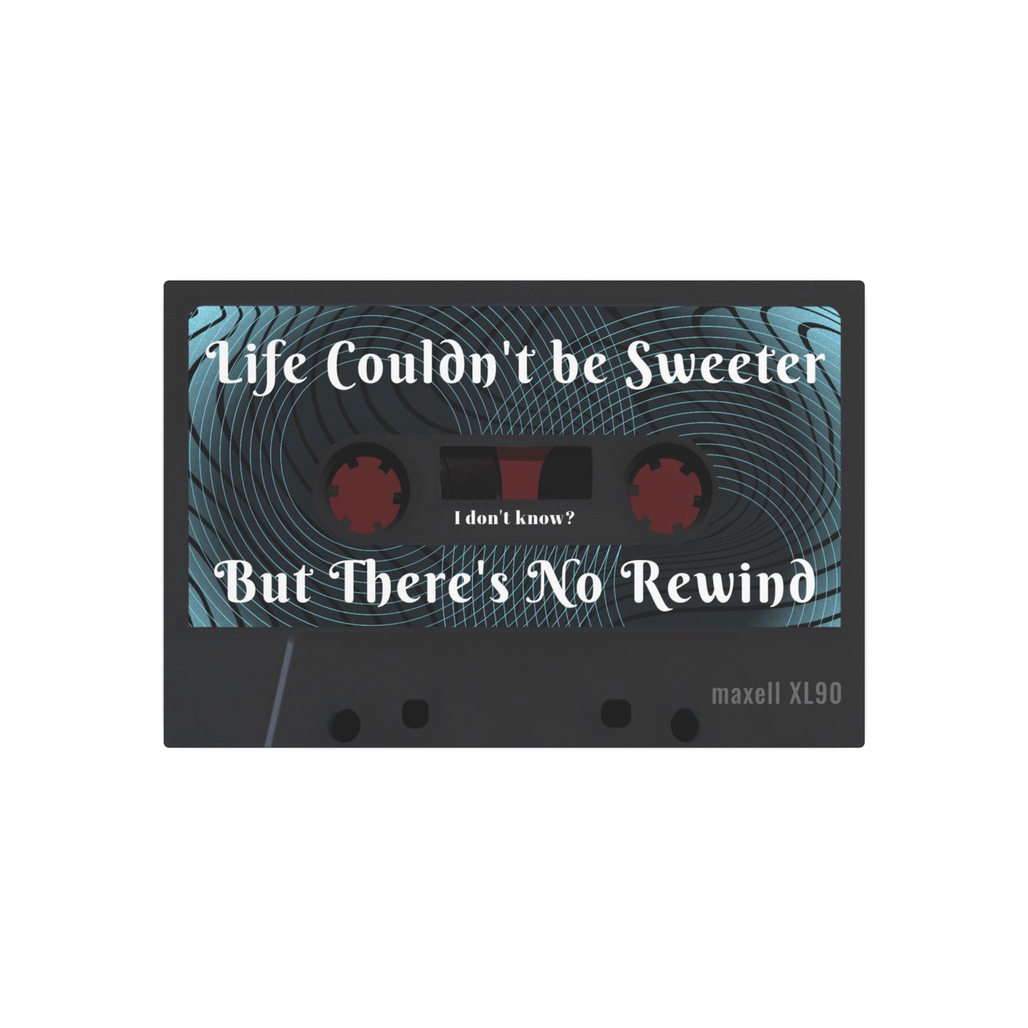 "Life Couldn't be Sweeter, But There's No Rewind" 30" x 20" Retro Metal Art Sign for bedrooms, Livingrooms, Kitchens,Cafe's, Bars, and Restaurants