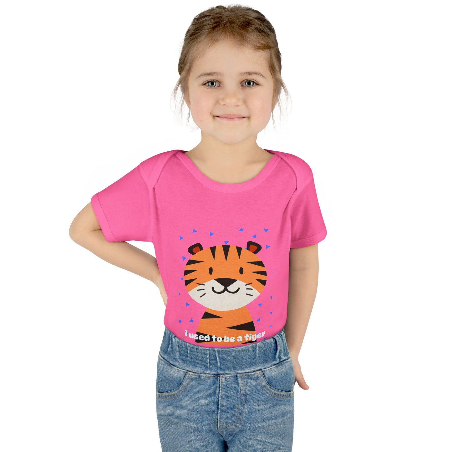 Adorable "I Used to be a Tiger" Infant Baby Rib Bodysuit