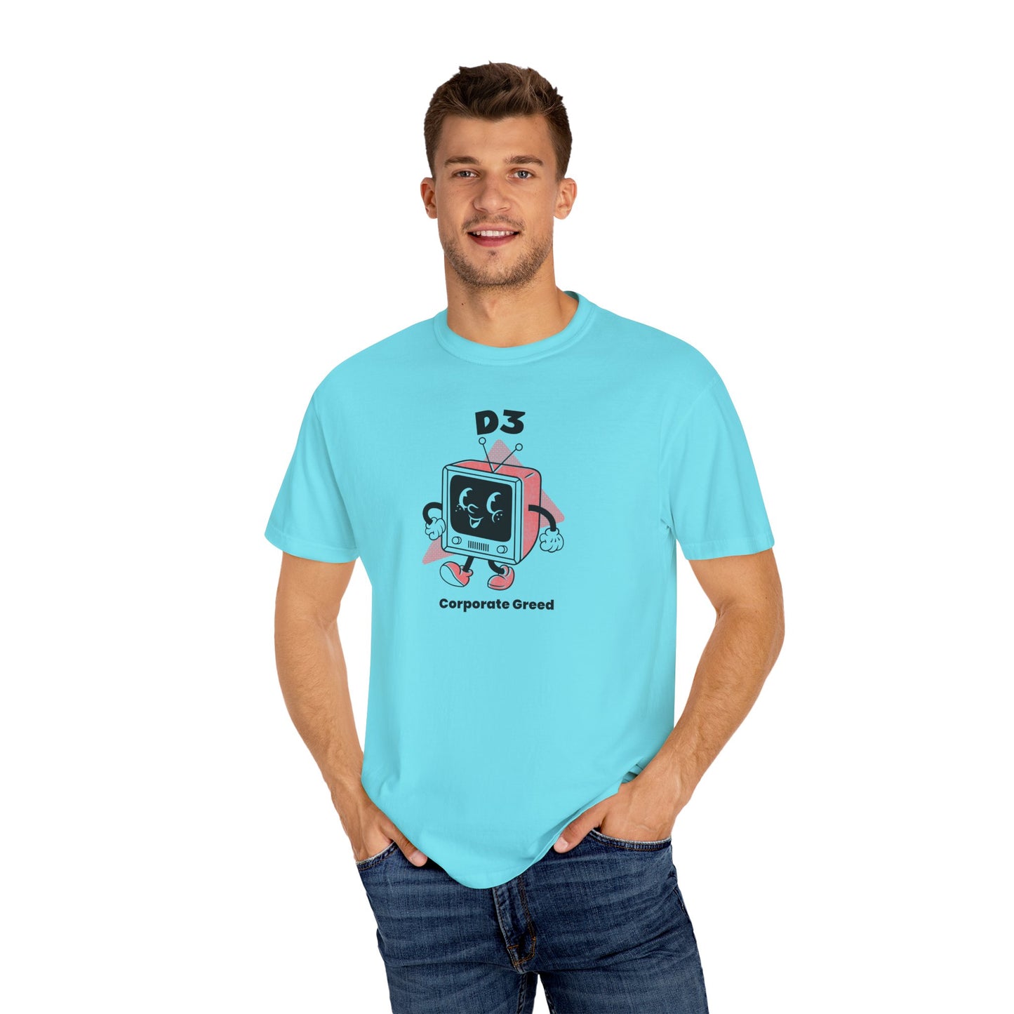 "D3 Corporate Greed" Unisex Graphic T-Shirt – Street Fight's Casual Statement Tee for Social Awareness