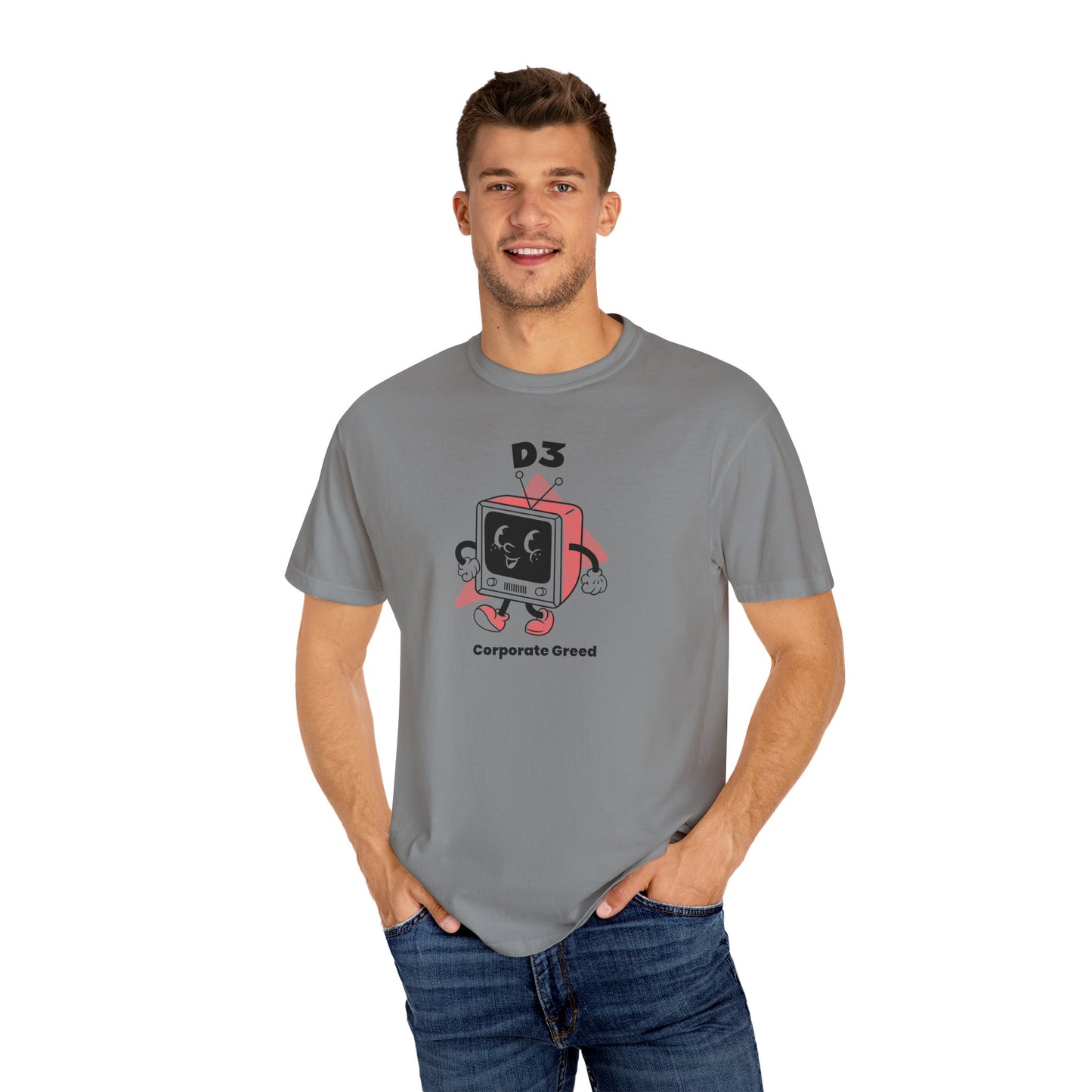 "D3 Corporate Greed" Unisex Graphic T-Shirt – Street Fight's Casual Statement Tee for Social Awareness