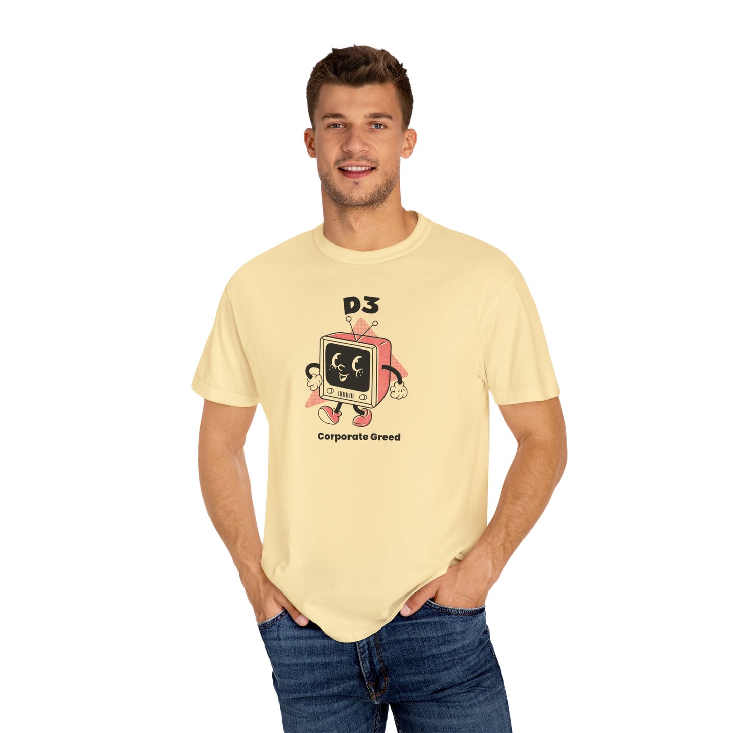 "D3 Corporate Greed" Unisex Graphic T-Shirt – Street Fight's Casual Statement Tee for Social Awareness