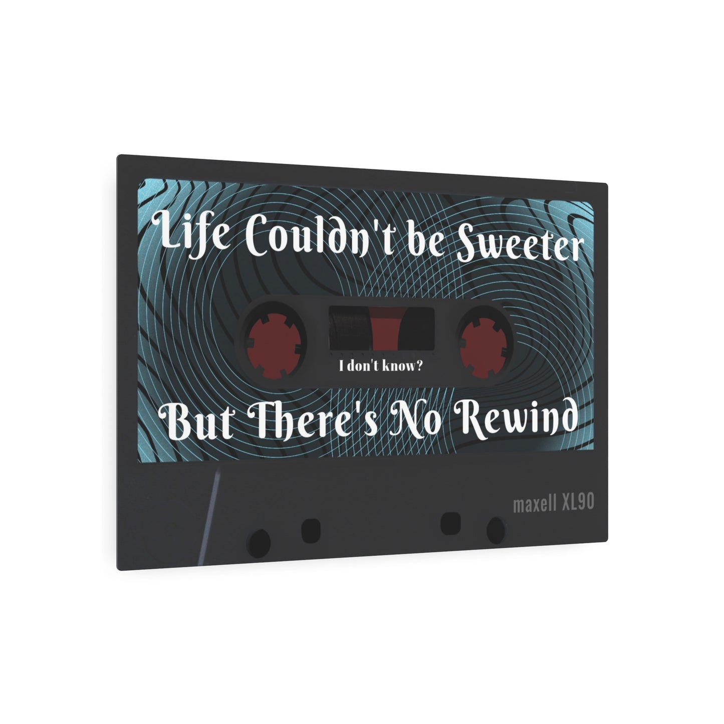 "Life Couldn't be Sweeter, But There's No Rewind" 30" x 20" Retro Metal Art Sign for bedrooms, Livingrooms, Kitchens,Cafe's, Bars, and Restaurants