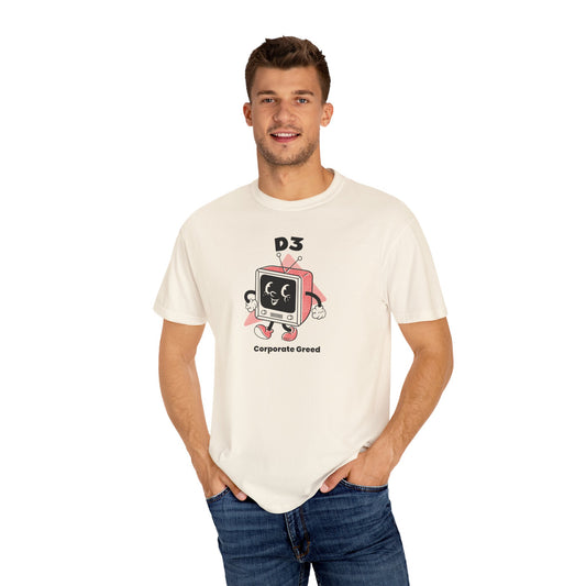 "D3 Corporate Greed" Unisex Graphic T-Shirt – Street Fight's Casual Statement Tee for Social Awareness