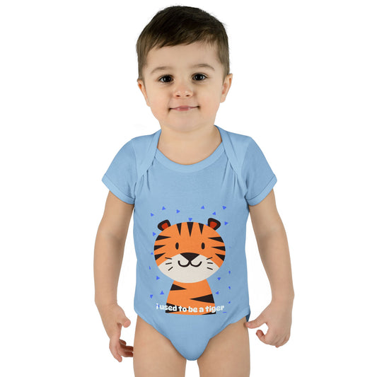 Adorable "I Used to be a Tiger" Infant Baby Rib Bodysuit